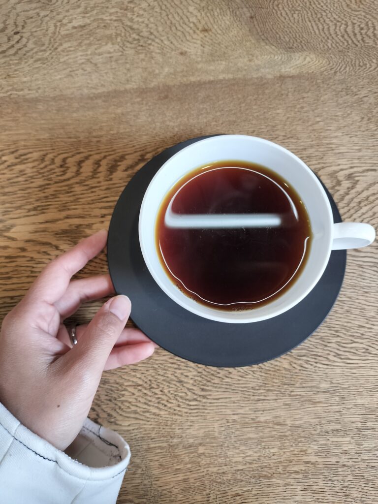 ハンドドリップのコーヒー
