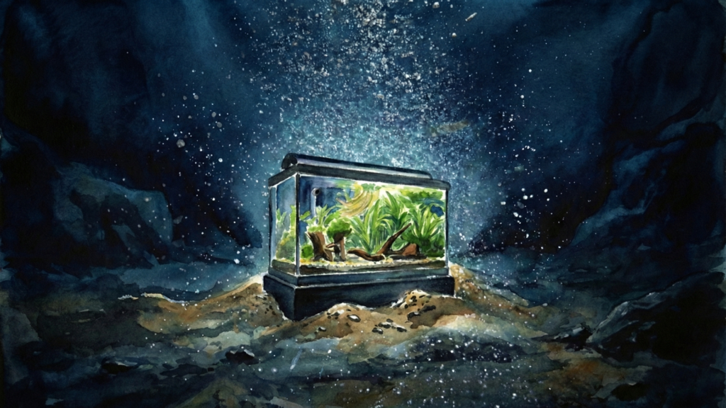 水槽の中の観賞魚