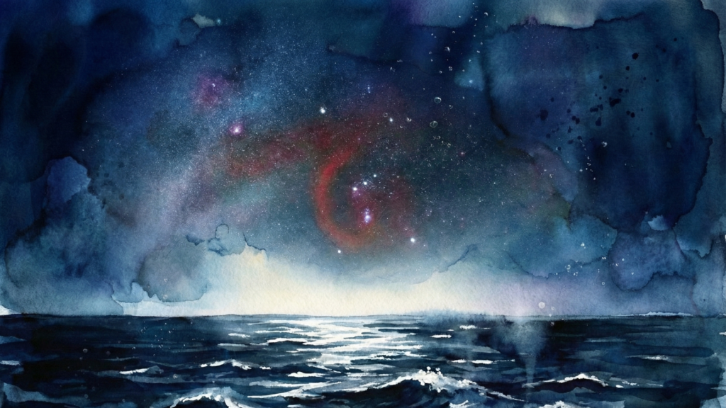 跳ねるアロワナ