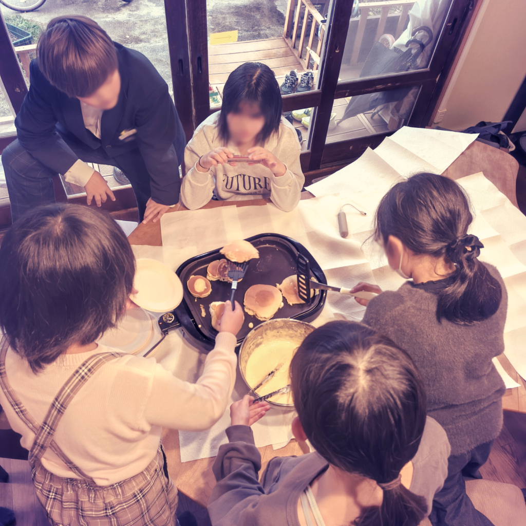 パンケーキづくり